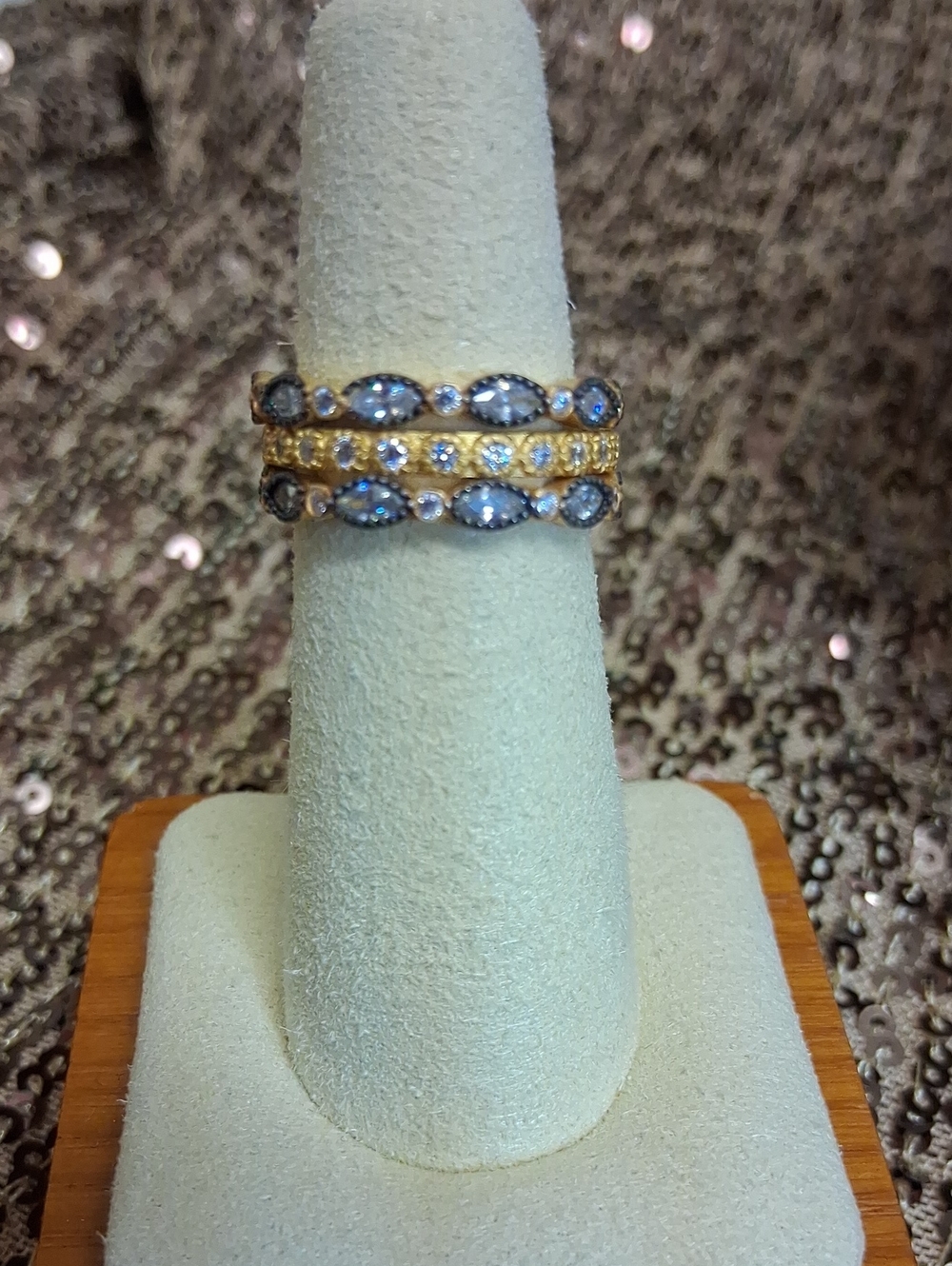 3 Piece Eternity Stacking Ring Set
